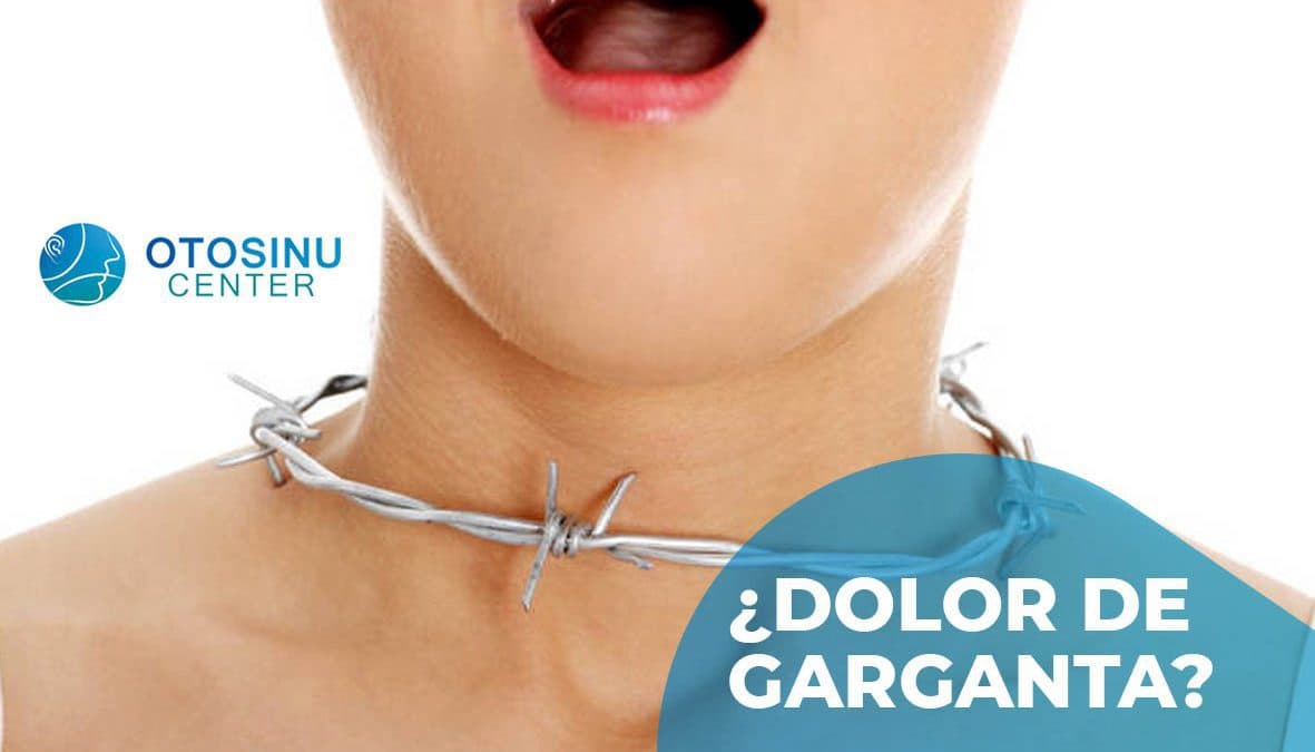 Persona con dolor de garganta